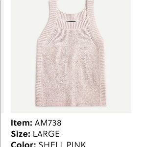 Jcrew sweater -tank size large